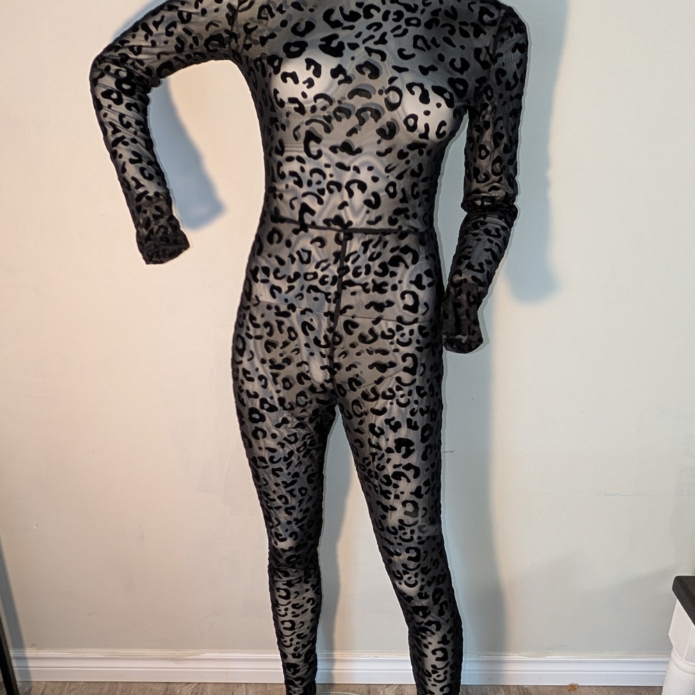 Leopard Print Sheer Bodysuit